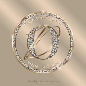Diamant-Logo Gold, Beauty-Logo, Logo Kosmetik, Sparkle-Logo, Luxus-Logo, Makeup-Logo, Haar-Logo, Boutique-Logo, Nagel-Logo, Lash-Logo