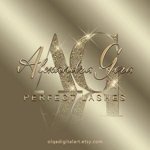 Beige in Gold Logo, Beauty Logo, Glitter Logo, Sparkle Logo, Luxury Logo, Makeup Logo, Hair Logo, Boutique Logo, Nails Logo, Lash Logo