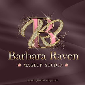 Rosa in Gold-Logo, Beauty-Logo, Glitzer-Logo, Sparkle-Logo, Luxus-Logo, Makeup-Logo, Haar-Logo, Boutique-Logo, Nägel-Logo, Lash-Logo