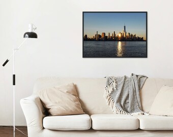 Photo Print, Home Decor, Office Decor, Housewarming Gift, Retirement Gift, Hoboken, New York City Skyline, Manhattan Skyline, New Jersey