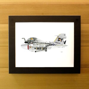 Airplane Prints | Fighter Jet Prints | Man Cave Art | Pilot Gift | Kids Room Wall Art | Printable Airplane | Pilot Gift | A6 Intruder