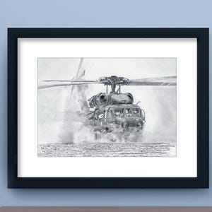 UH60, Army Helicopter Print, Blackhawk, Transportation Art, Helicopter Decor, Pilot Gift, man cave art, Big Boys Wall Art, Aviation Art