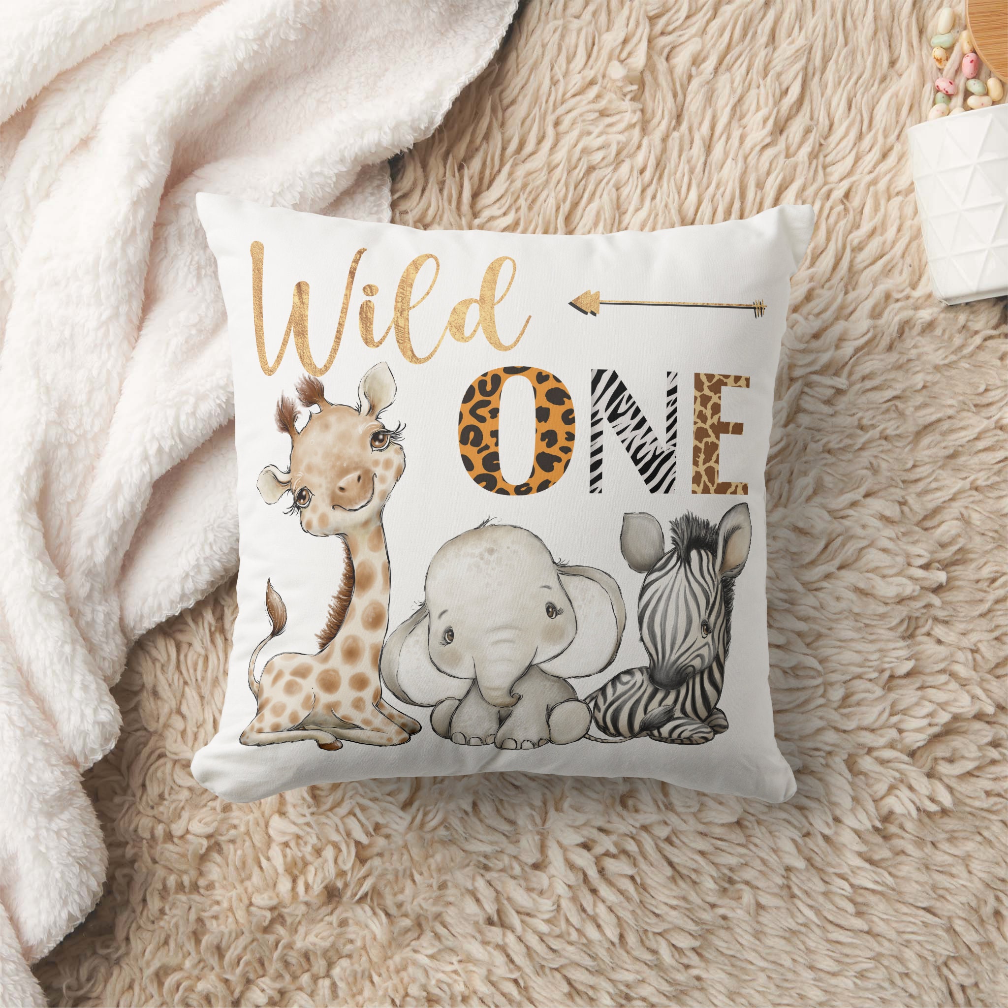 Wild One 1st Birthday PNG, Sublimation Safari Jungle Animals Design ...
