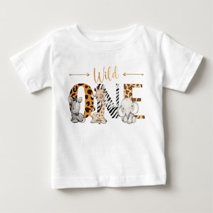 Wild One 1st Birthday PNG Sublimation Safari Jungle Animals - Etsy