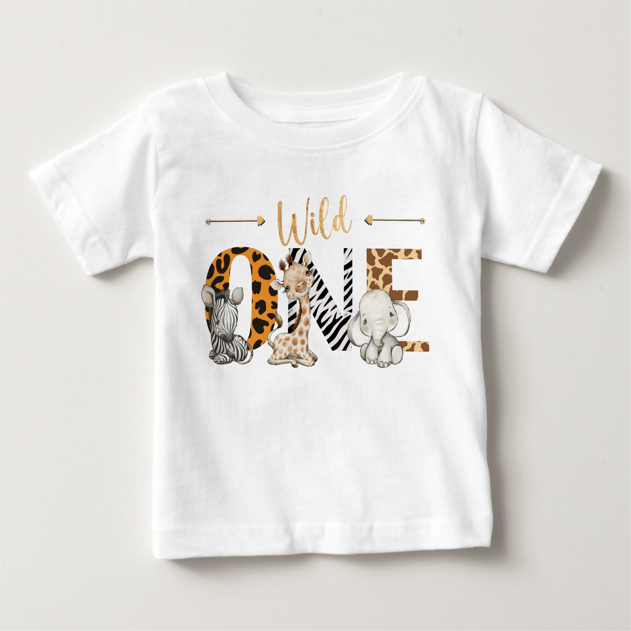 Wild One 1st Birthday PNG, Sublimation Safari Jungle Animals Design ...
