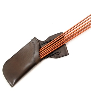 Leather side quiver &#39;field&#39;