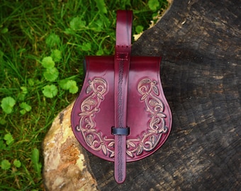 Yarl's pouch 'Päron' - small version. Viking belt bag