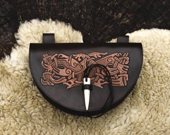 Viking belt pouch Skål - bigger version