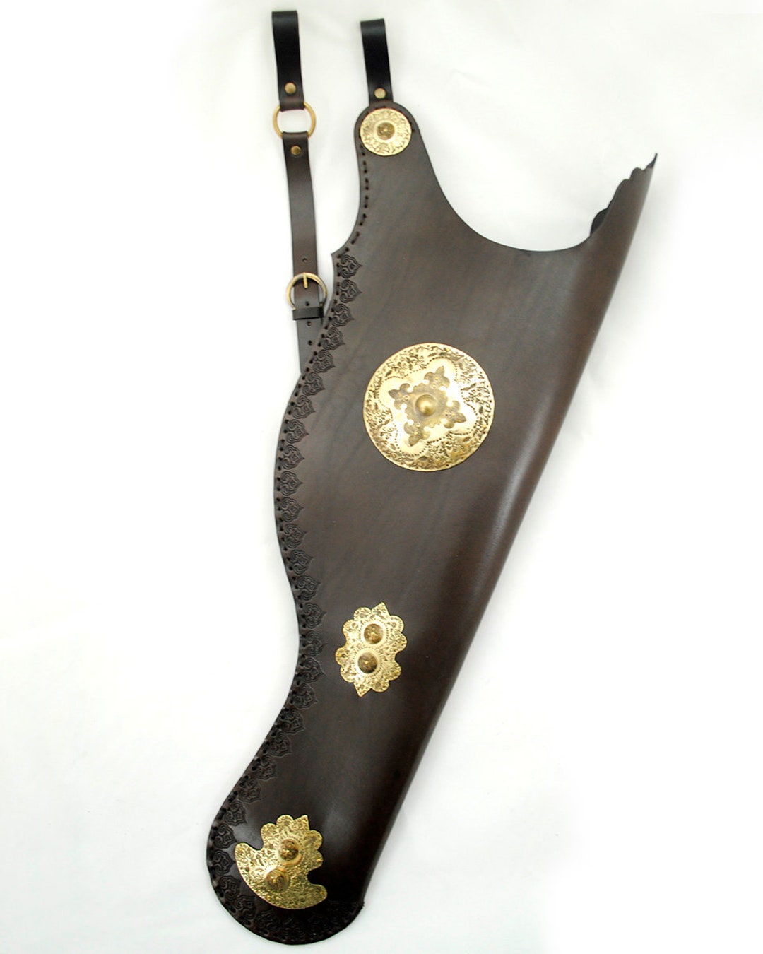 Ottoman Leather Bow Quiver With Brass Ornaments Etsy