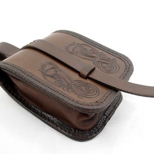 Viking leather pouch &#39;Birka&#39;, smaller version