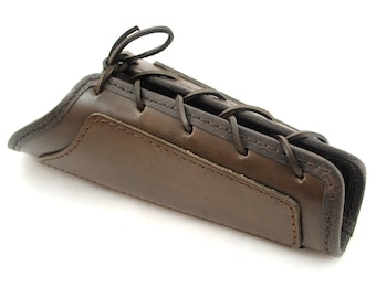 Leather vambrace - reinforced