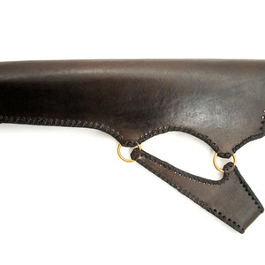 Classic Shaped Belt Fastened Leather Quiver With Laced Edges Etsy