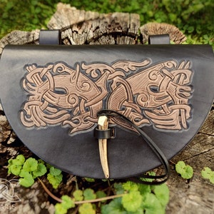 Viking belt pouch Skål - bigger version