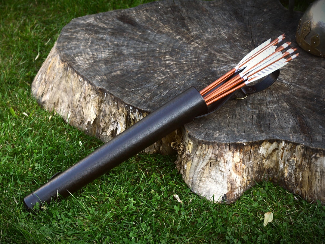 Carquois Archer Sans Tube Réfléchissant - Capacité 40-50 Flèches - Tissu Oxford Noir - Pour Entraînement Extérieur