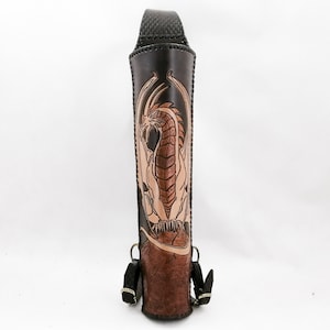 Dragon back qiver with scaly straps