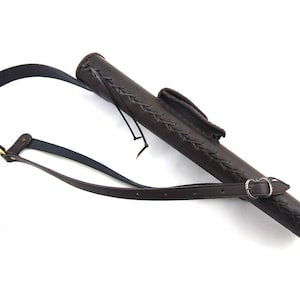 Elliptical Back Quiver With Purse, Made of Natural Leather - Etsy
