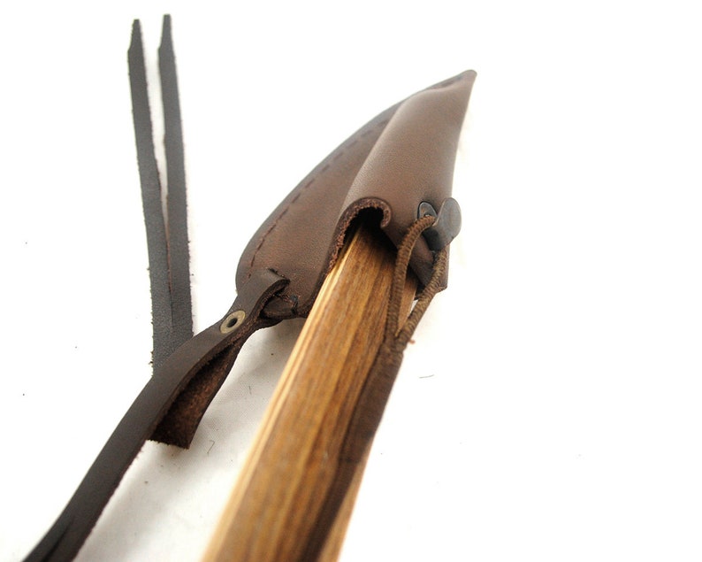 Bow Tip Protector and Bowstring Holder Made of Leather Etsy