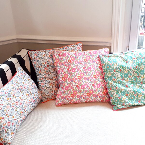 Housse de coussin en Liberty