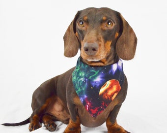 Galaxy Dog Bandana ~ Custom Sizes, Over The Collar Bandana for Dogs, Cats, etc.