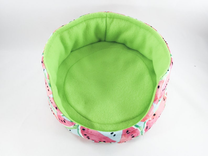 Watermelon Fleece Cuddle Cup with Removable Pad for Guinea Pigs, Hedgehogs, Ferrets, Teacup Dogs, Rats, Chinchillas, etc image 4