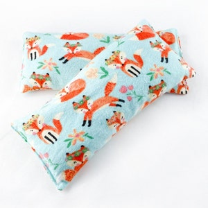 Floral Fox Microwave Heating Pad, Reusable Hot-Cold Therapy  for Migraines, Headaches, Anxiety, Sore Muscles, etc.