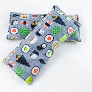 Happy Sushi Microwave Heating Pad, Reusable Hot-Cold Therapy  for Migraines, Headaches, Anxiety, Sore Muscles, etc.