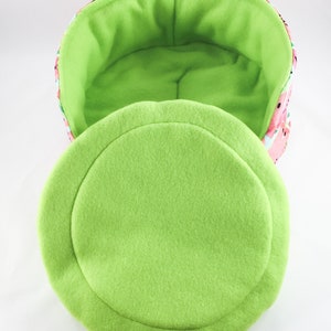 Watermelon Fleece Cuddle Cup with Removable Pad for Guinea Pigs, Hedgehogs, Ferrets, Teacup Dogs, Rats, Chinchillas, etc image 7