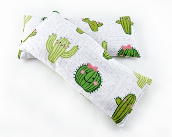 Happy Cactus Microwave Heating Pad, Reusable Hot-Cold Therapy  for Migraines, Headaches, Anxiety, Sore Muscles, etc.