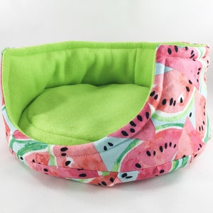 Watermelon Fleece Cuddle Cup with Removable Pad for Guinea Pigs, Hedgehogs, Ferrets, Teacup Dogs, Rats, Chinchillas, etc image 2