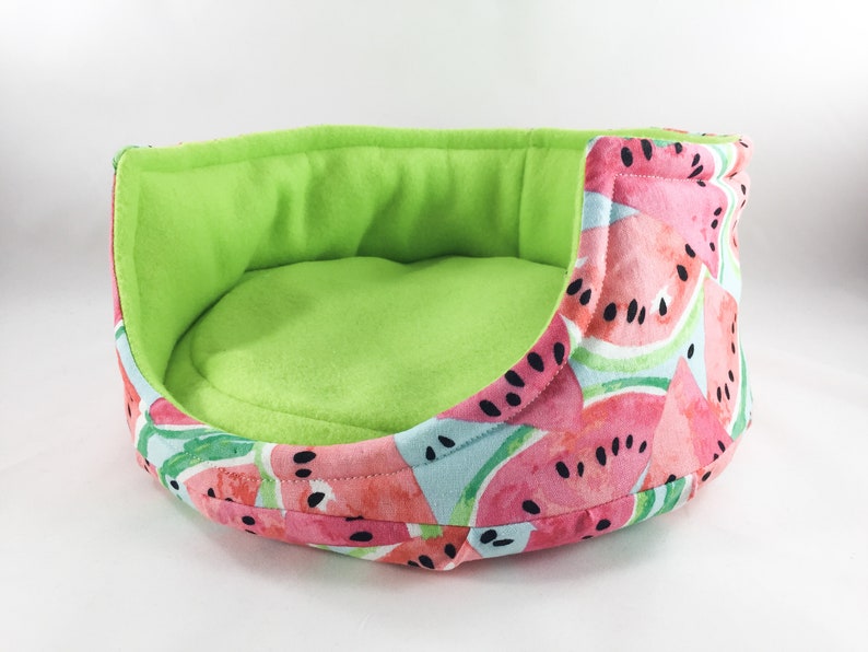 Watermelon Fleece Cuddle Cup with Removable Pad for Guinea Pigs, Hedgehogs, Ferrets, Teacup Dogs, Rats, Chinchillas, etc image 2