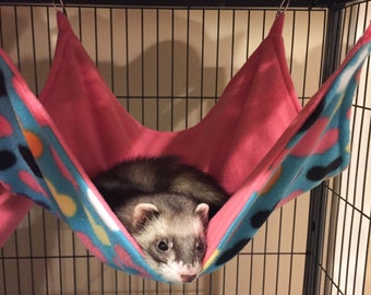 Custom Fleece Hammocks for Ferrets, Chinchillas, Rats, Etc.