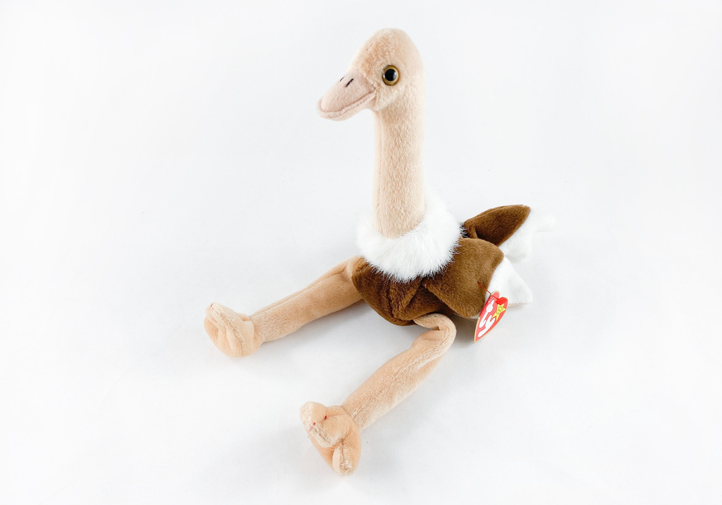 Stretch the Ostrich Plush TY Beanie Baby Retired Vintage - Etsy Stretch the Ostrich Plush TY Beanie Baby Retired Vintage - Etsy