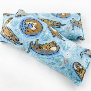 Otters Microwave Heating Pad, Reusable Hot-Cold Therapy  for Migraines, Headaches, Anxiety, Sore Muscles, etc.