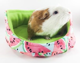 Watermelon Fleece Cuddle Cup with Removable Pad for Guinea Pigs, Hedgehogs, Ferrets, Teacup Dogs, Rats, Chinchillas, etc