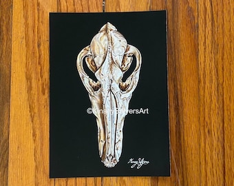 PRINT of "Coyote Skull”