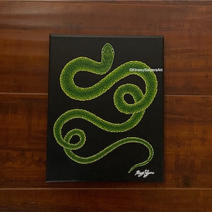 ORIGINAL 8x10 “Smooth Green Snake”