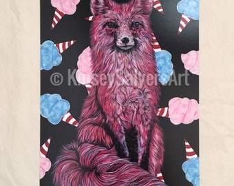 PRINT of "Cotton Candy Fox"