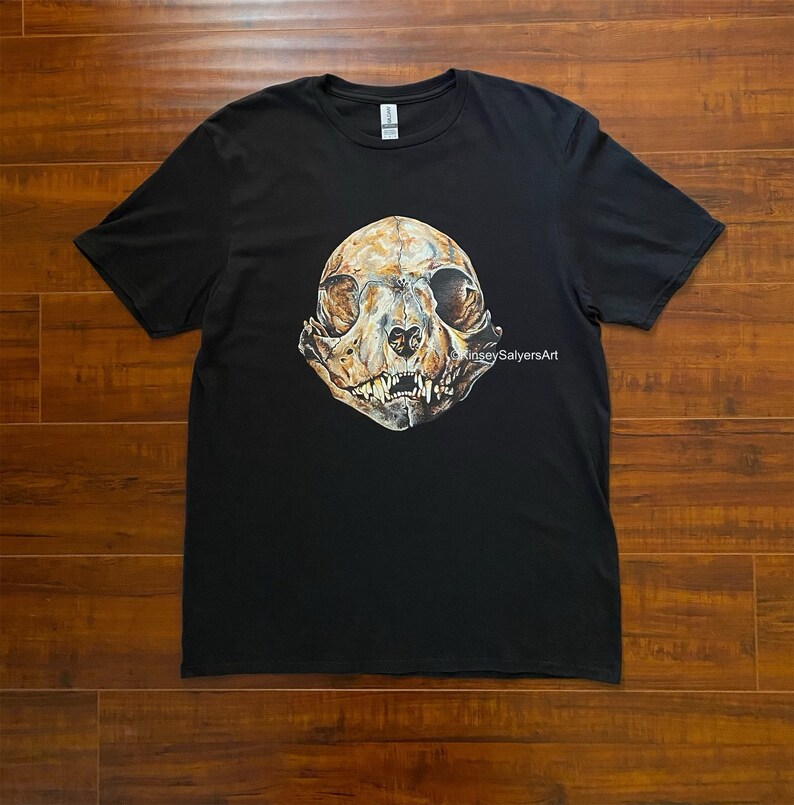 Bobcat Skull T-Shirt GILDAN image 1