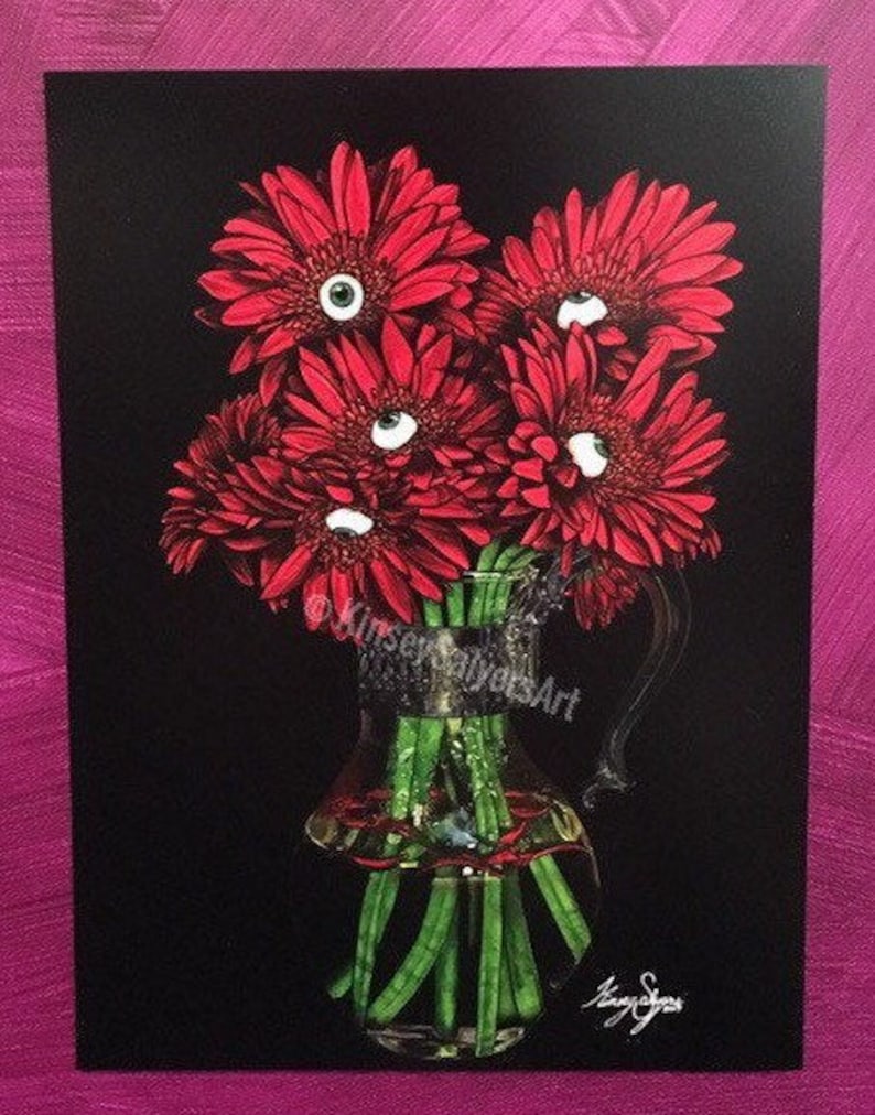 PRINT 9x12 Gerbera Eyes