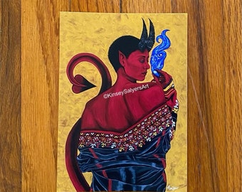 PRINT 5x7 of "The Devil Undresses Your Soul"