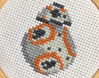 Tiny BB-8, Star Wars, Cross Stitch Pattern / PDF Cross Stitch Pattern