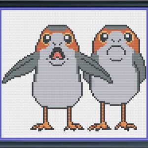 PORG duo, Star Wars, Cross Stitch Pattern / PDF cross stitch pattern image 2