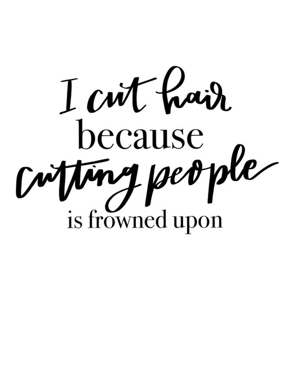 Hair Stylist Decals Etsy