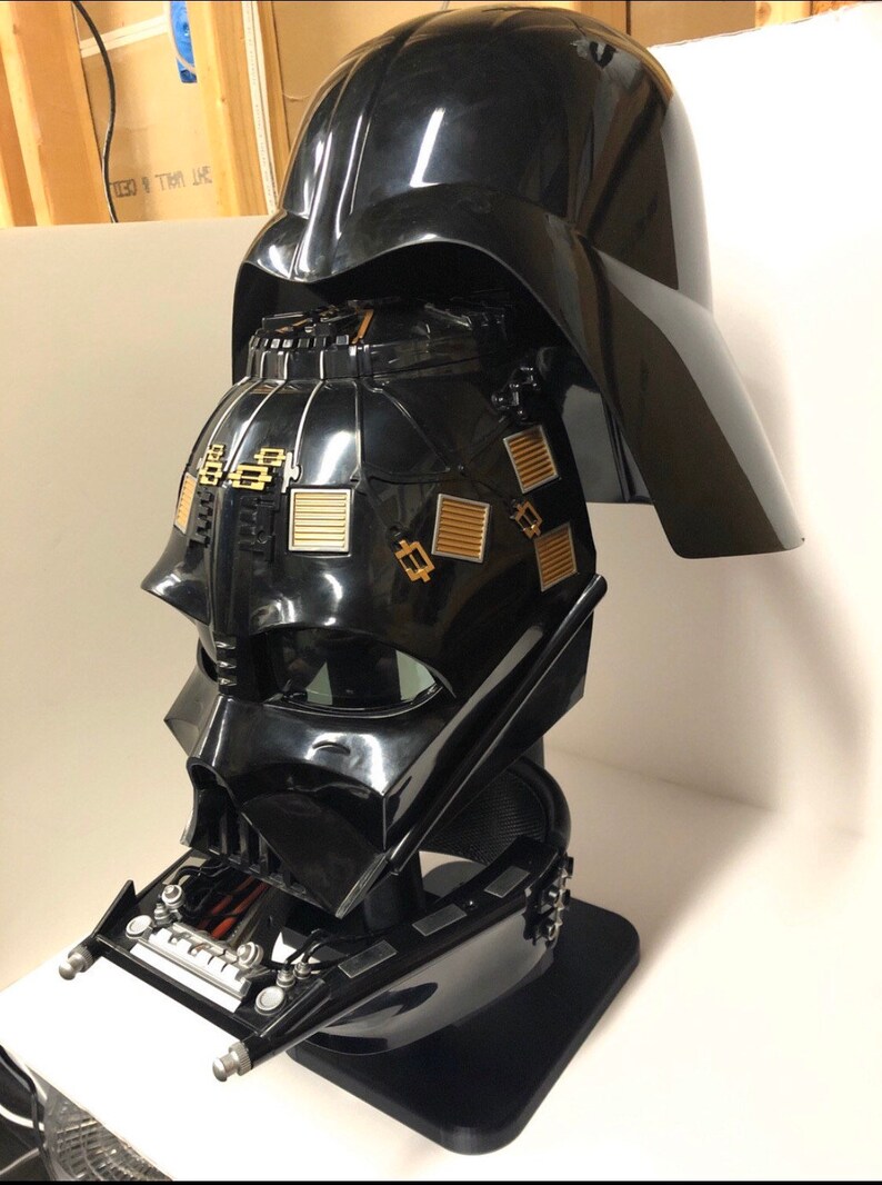 Darth Vader Black Series Helmet Stand exploded display | Etsy