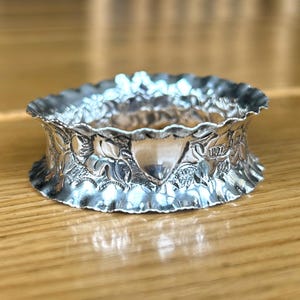 Vintage Sterling Silver Napkin Ring 1904