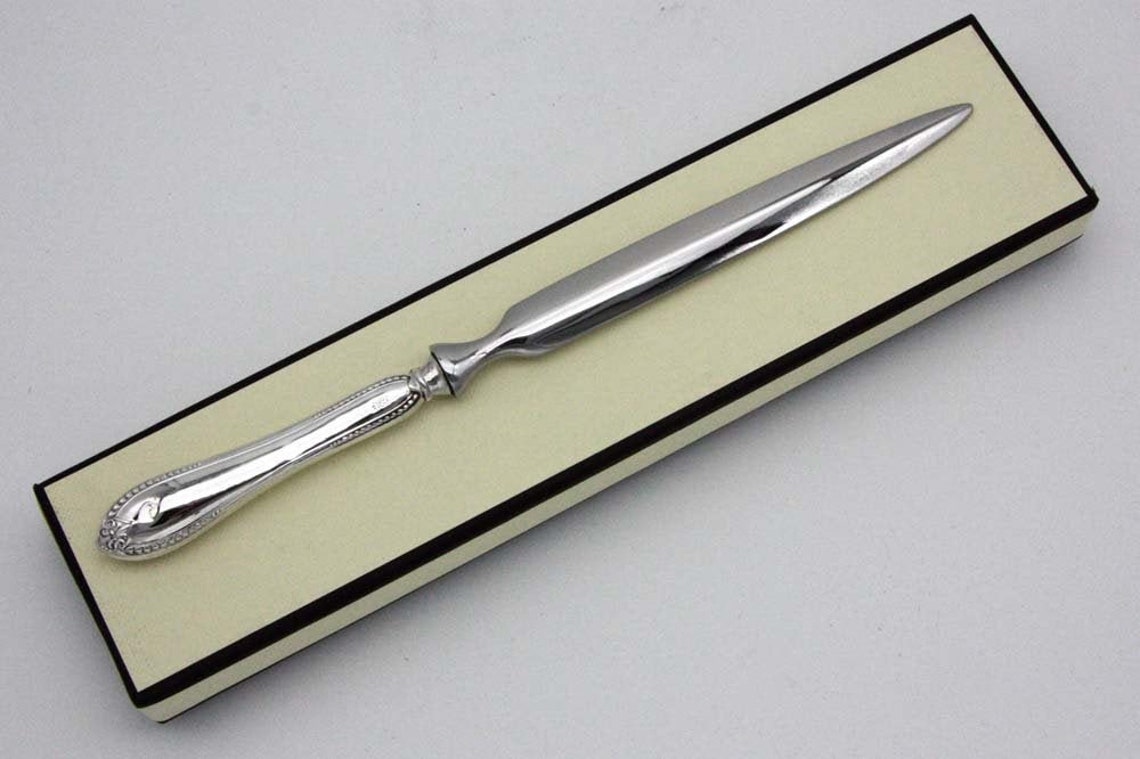 Unique Sterling Silver Letter opener / Paper Knife Hallmarked Etsy
