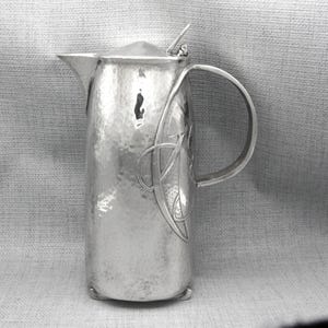 Tudric Pewter Hammered Water Jug