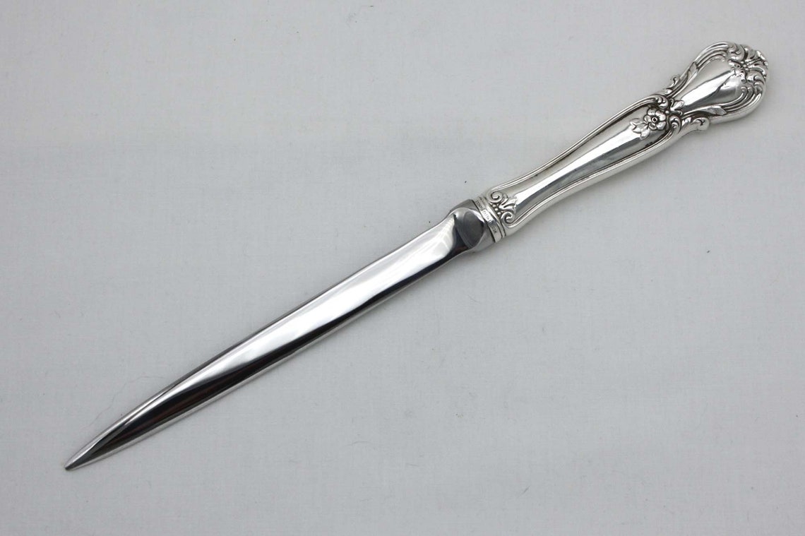 Letter Opener/Paper Knife with Sterling Silver Handle Circa Etsy