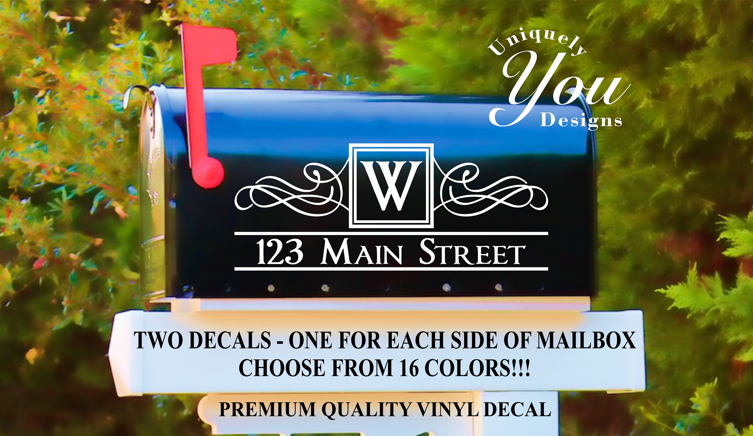 Mailbox Decal 7 Custom Personalized Vinyl Mailbox Decal - Etsy