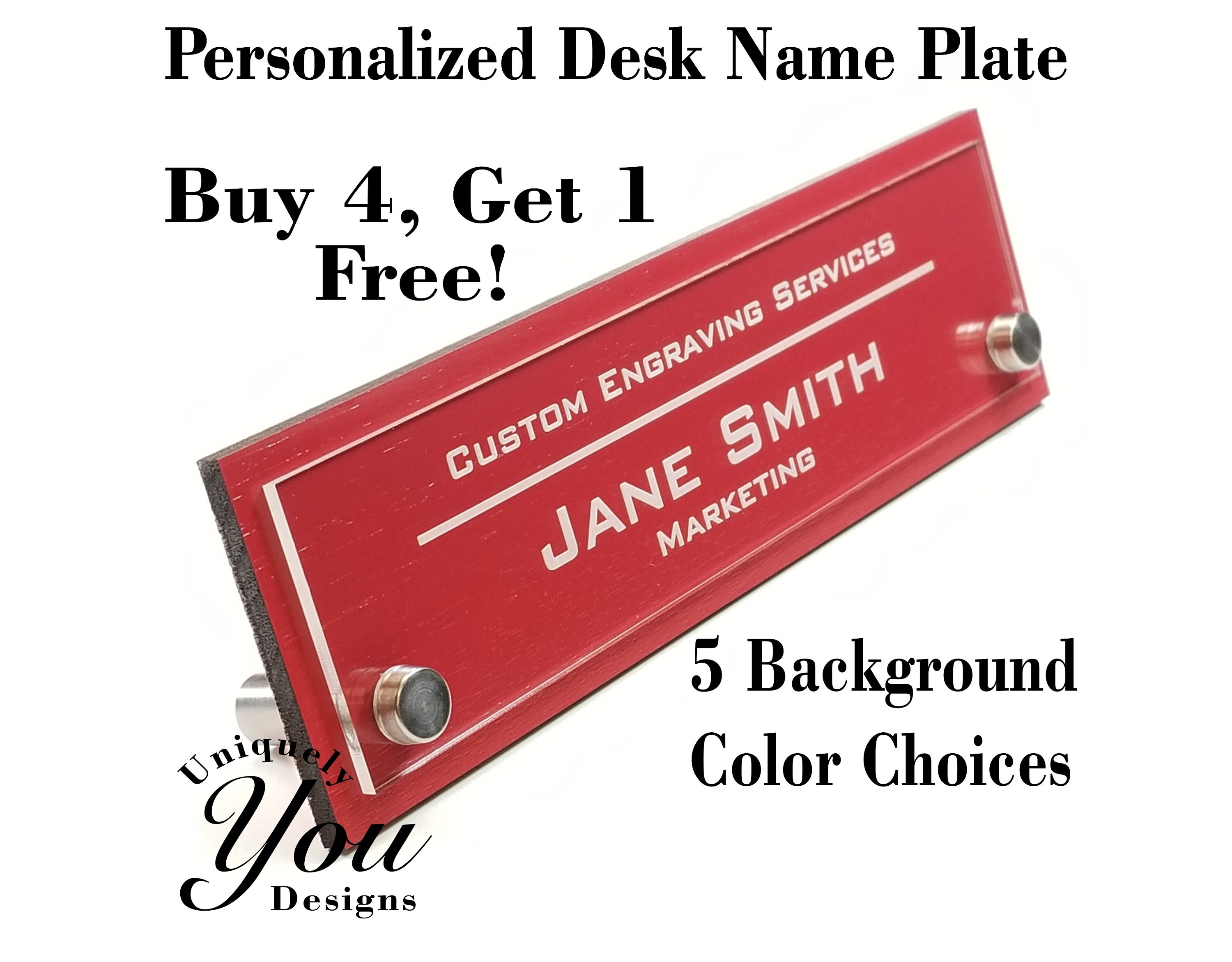 Executive Office Desk Plate Custom Engraved High Quality Two Etsy Executive Office Desk Plate Custom Engraved High Quality Two Etsy